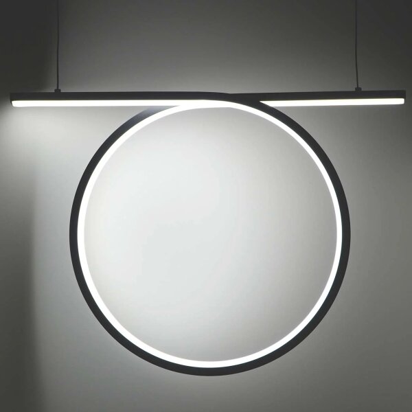LED luster na lane ODETTA LED/30W/230V 4000K čierny