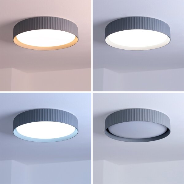 Brilagi - LED stmievateľné stropné svietidlo LUCIA LED/48W/230V pr. 41 cm sivé+DO
