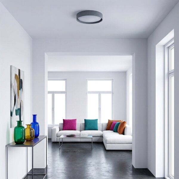 Brilagi - LED stmievateľné stropné svietidlo LUCIA LED/48W/230V pr. 41 cm sivé+DO