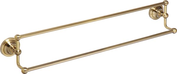 Bemeta Retro dvojitý držák ručníků nad sebou 600mm bronz 144104237