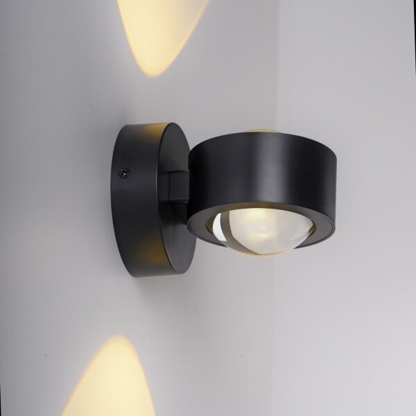 Schöner Wohnen 19331-18 - LED nástenné svietidlo CHIA 2xLED/2W/230V čierne