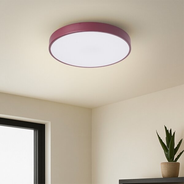 Brilagi-LED stmievateľné stropné svietidlo POOL LED/36W/230V 3000-6000K 30 cm bordové+DO