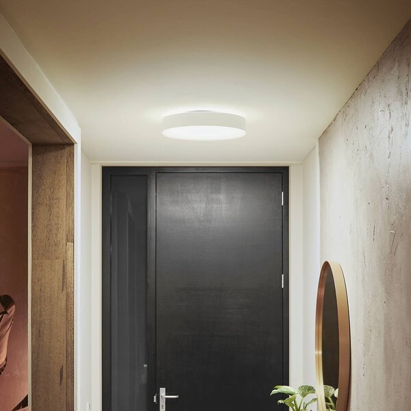 Stropné svietidlo Philips Hue Enrave LED 38,1 cm biele, Biela / opálová, Obývacia izba / jedáleň, kov, Moderný, Závesné svietidlo