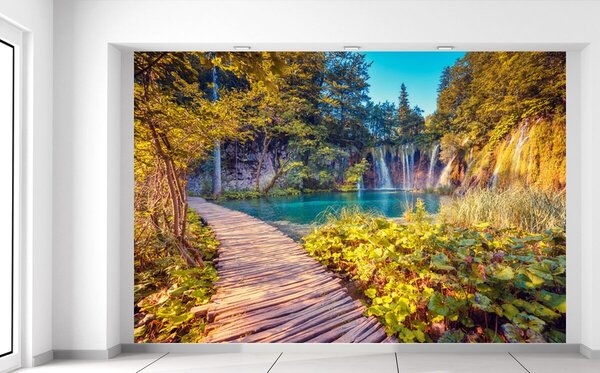 Fototapeta Plitvické jazero v Chorvátsku Materiál: Samolepiaca, Rozmery: 200 x 135 cm