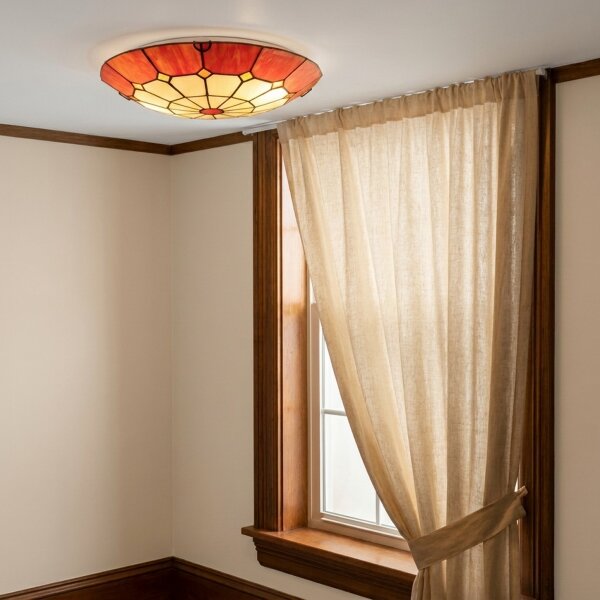 Brilagi - Tiffany vitrážové stropné svietidlo SIENNA 2xE27/60W/230V priemer 40 cm