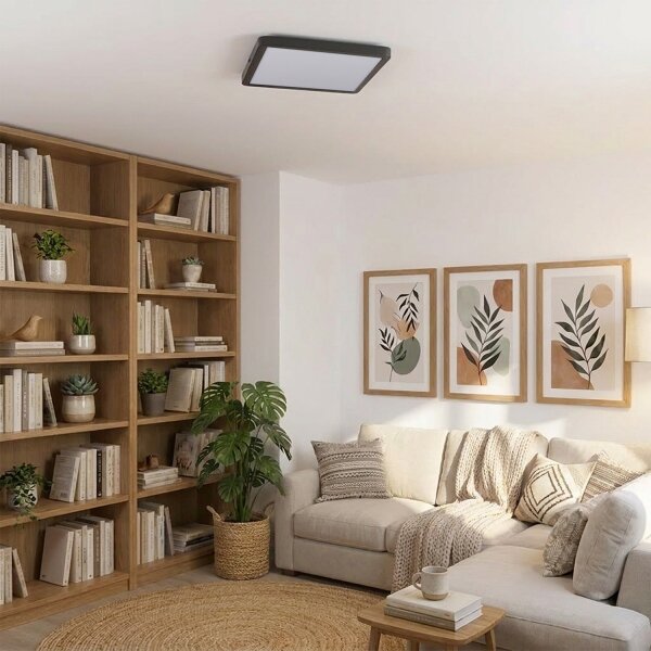 Brilagi - LED stropné svietidlo ESTELA SQUARE LED/24W/230V 31x31 cm čierna
