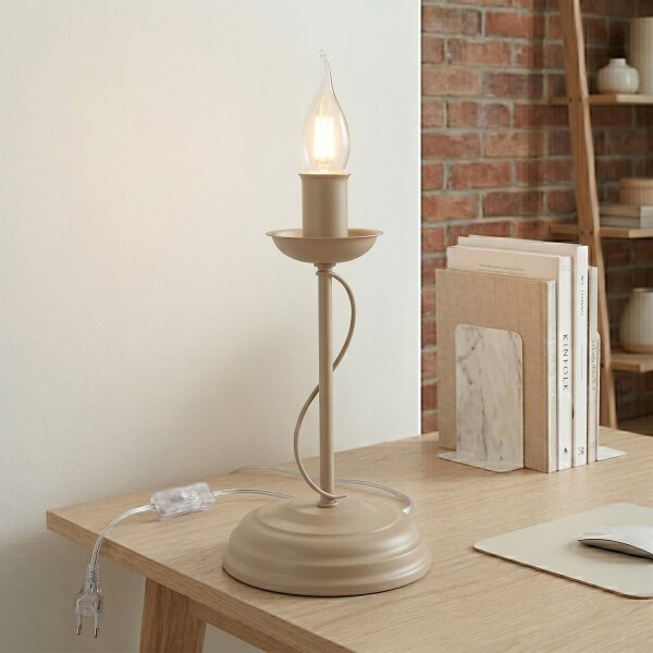 Stolná lampa ANTON 1xE14/60W/230V béžová
