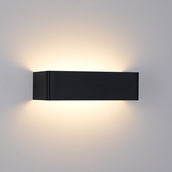 Brilagi - LED vonkajšie nástenné svietidlo DONNANI LED/12W/230V 30 cm čierne IP44