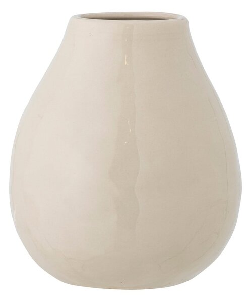 Krémová ručne maľovaná váza z kameniny (výška 17 cm) Taza – Bloomingville