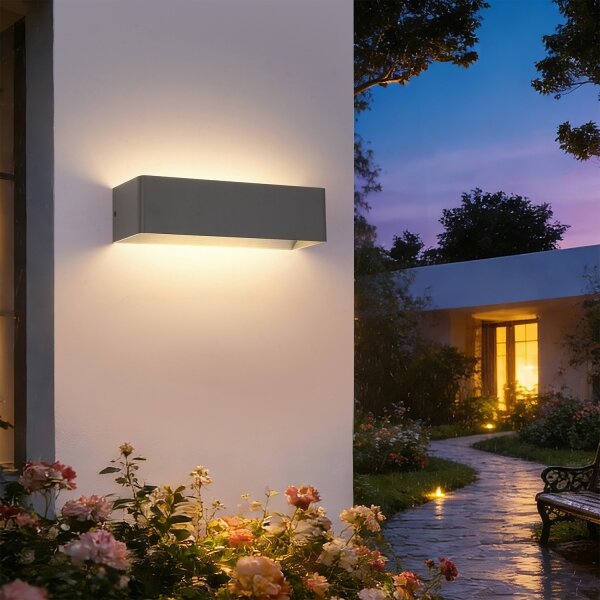 Brilagi - LED vonkajšie nástenné svietidlo DONNANI LED/12W/230V 30 cm antracitové IP44