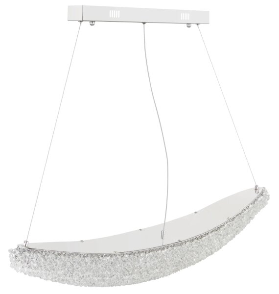 Globo 68524-40 - LED stmievateľný luster na lankách KRISTALLA LED/40W/230V lesklý chróm+DO
