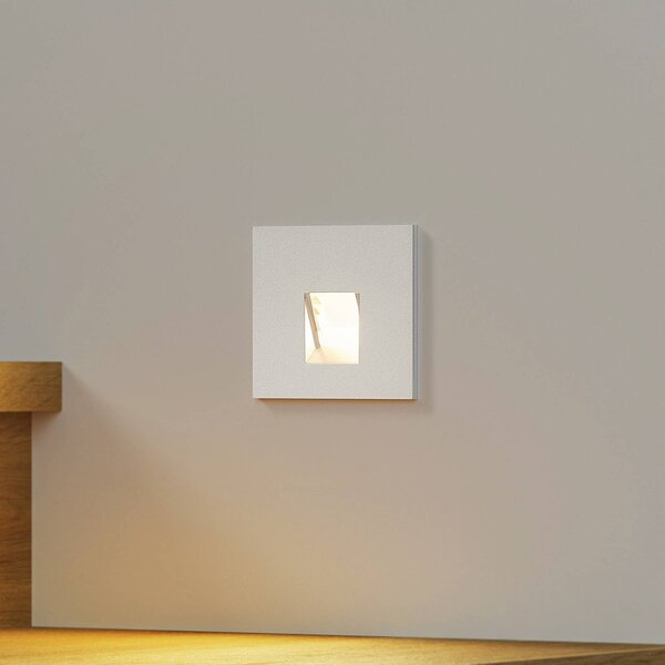 Arcchio LED vstavané svietidlo Vexi, 7,5 cm x cm, strieborná,, Hliník / sivá / zinok, Obývacia izba / jedáleň, Hliník, Moderný, Nástenné svietidlo zapustené