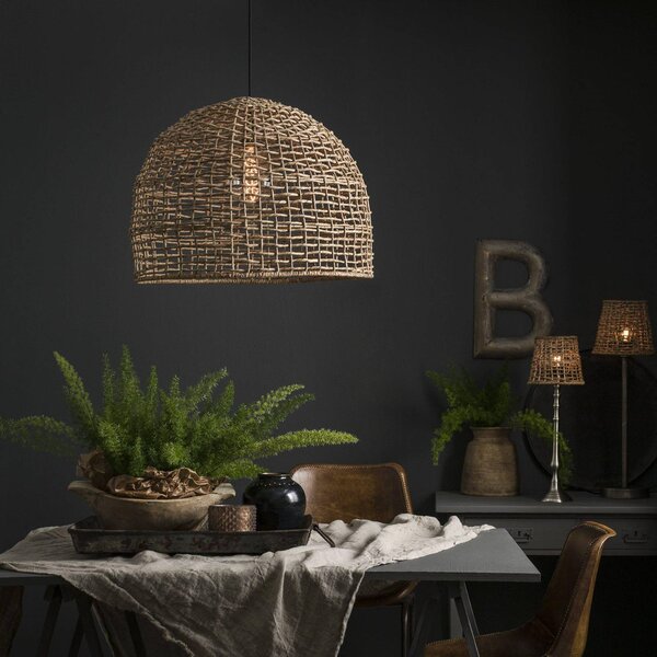 PR Home Závesné svietidlo Cebu, Ø 46 cm, tienidlo na lampu Lampakanay, IP20