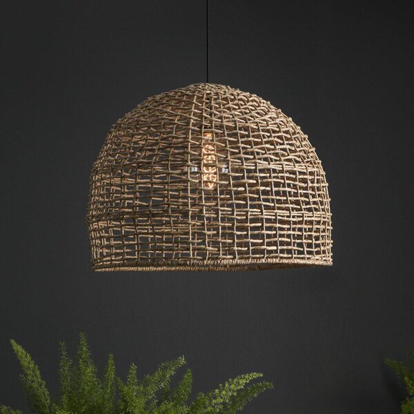 PR Home Závesné svietidlo Cebu, Ø 46 cm, tienidlo na lampu Lampakanay, IP20