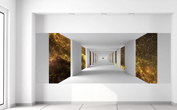 Gario Fototapeta Chodba a tajomný vesmír Veľkosť: 268 x 100 cm, Materiál: Latexová