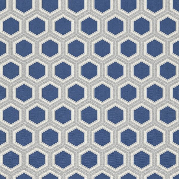 Luxusná modrá vliesová tapeta geometrický vzor Z76045, Vision, Zambaiti Parati
