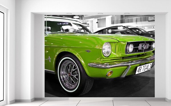 Fototapeta Lime veterán Mustang Materiál: Samolepiaca, Rozmery: 200 x 150 cm