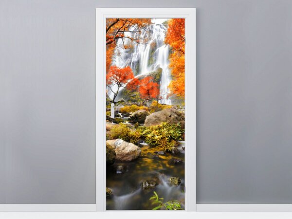 Fototapeta na dvere Jesenný vodopád Materiál: Samolepiaca, Rozmery: 95 x 205 cm