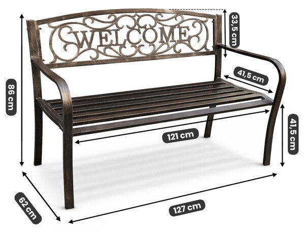 Ak furniture Záhradná lavička IRYS béžová