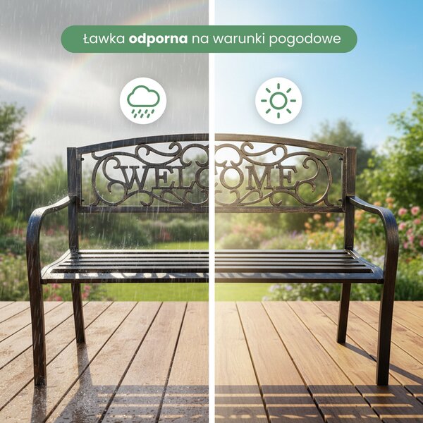 Ak furniture Záhradná lavička IRYS béžová