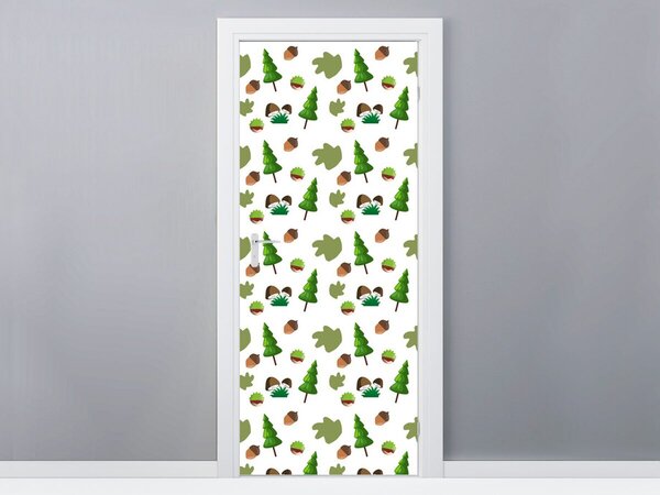 Fototapeta na dvere Stromy a lesné plody Materiál: Samolepiaca, Rozmery: 95 x 205 cm