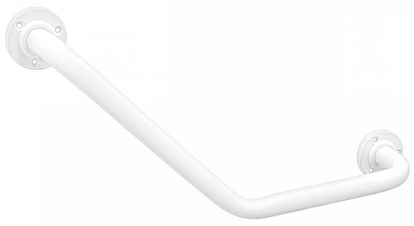Erga Foxi, rohové kúpeľňové madlo pre seniorov 54cm, biela matná, ERG-YKA-P.FOXI-WHT
