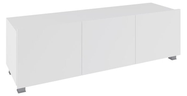 TV stolík BRINICA 150, biela/biely lesk