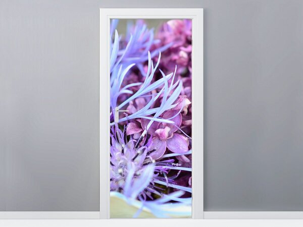 Fototapeta na dvere Krásna fialová orchidea Materiál: Samolepiaca, Rozmery: 95 x 205 cm