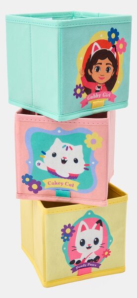 Sinsay - Súprava úložných boxov 3 pack Gabby's Dollhouse - viacfarebná