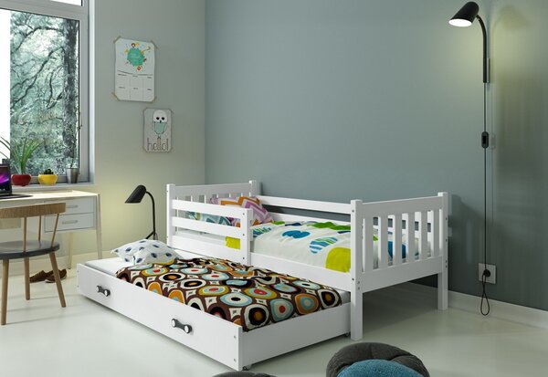 Detská posteľ RINOCO P2 + matrac + rošt ZADARMO, 190x80, biela