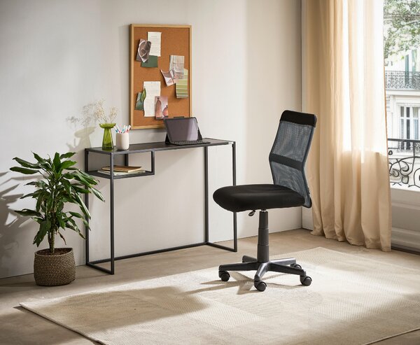 PÍSACÍ STÔL, čierna, 99,4/32,4/75 cm Carryhome - Kancelárske stoly