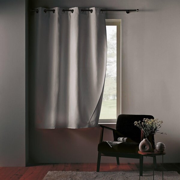 Biely termo záves z mikrovlákna 135x180 cm Micropolar – douceur d'intérieur