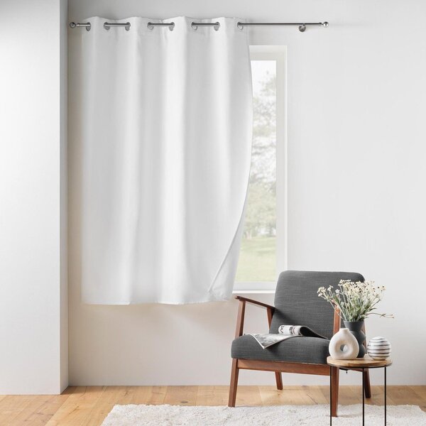 Biely termo záves z mikrovlákna 135x180 cm Micropolar – douceur d'intérieur