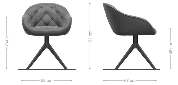 DELIFE Jedálenská stolička Gaio-Flex tkanina mäkká béžová krížová podstava široká biela 360° otočný hojdacia funkcia