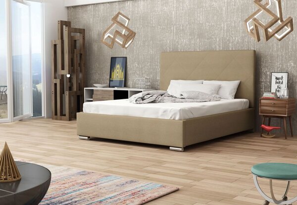 Čalúnená posteľ NASTY 5 + rošt + matrace, sofie 7, 180x200 cm