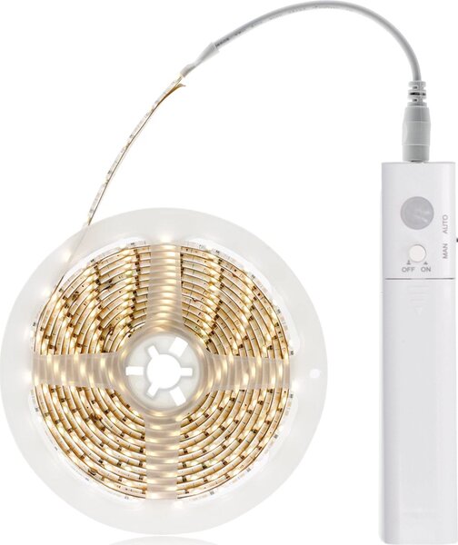 LED svetelný pás s pohybovým senzorom, 1m, 4x AAA