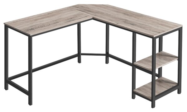 ROHOVÝ PÍSACÍ STÔL, čierna, sivý dub, 138/138/76 cm Boxxx - Online Only kancelárie, Online Only