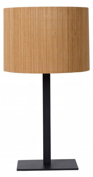 Lucide 03529/81/30 stolná lampička Magius 1x40W | E27 - ratan, vypínač na kábli