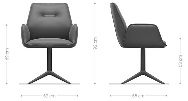 DELIFE Jedálenská stolička Zoa-Flex bouclé mäkký béžová podstava krížová biela 360° otočný hojdacia funkcia vrecková pružina