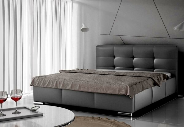Čalúnená posteľ ZILA + matrac DE LUX, 160x200, madryt 190