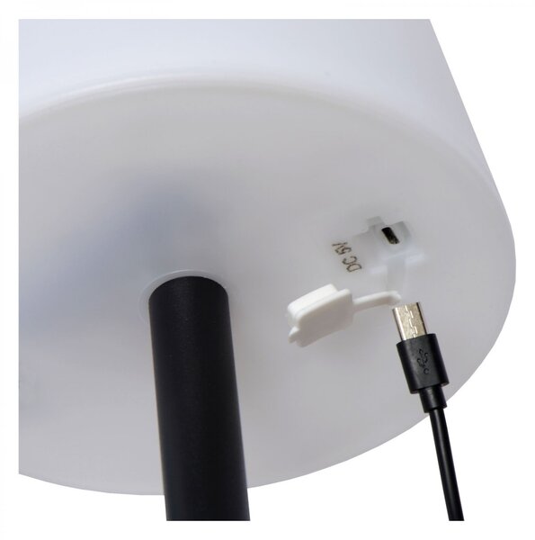 Lucide 13815/02/99 RIO exteriérové ​​stolné svietidlo LED 1,8W | 150lm | 3000K | RGB | IP44 - biela, čierna