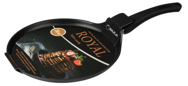 Panvica na palacinky s nepriľnavým povrchom Royal 26 cm - čierna