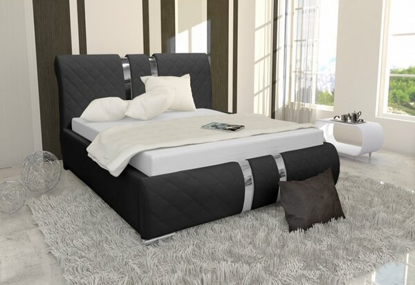 Čalúnená posteľ DINA + matrac DE LUX, 160x200, madryt 1100