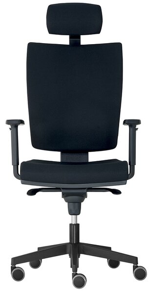 ALBA kancelárská stolička LARA VIP s 3D PDH a podrúčkami, BLACK 27