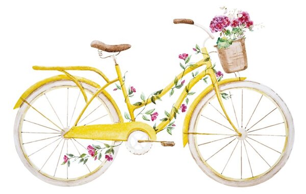 Tapeta ilustrácia retro bicykla