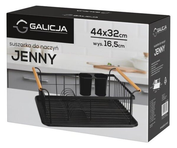 Kovový odkvapkávač na riad Jenny - sivá