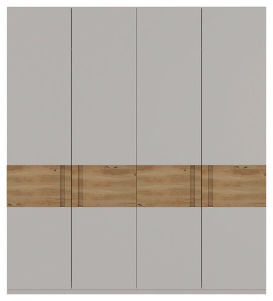 SKRIŇA S OTOČNÝMI DVERAMI, dub, farba duba, svetlosivá, 202/225/60 cm Dieter Knoll - Skrine