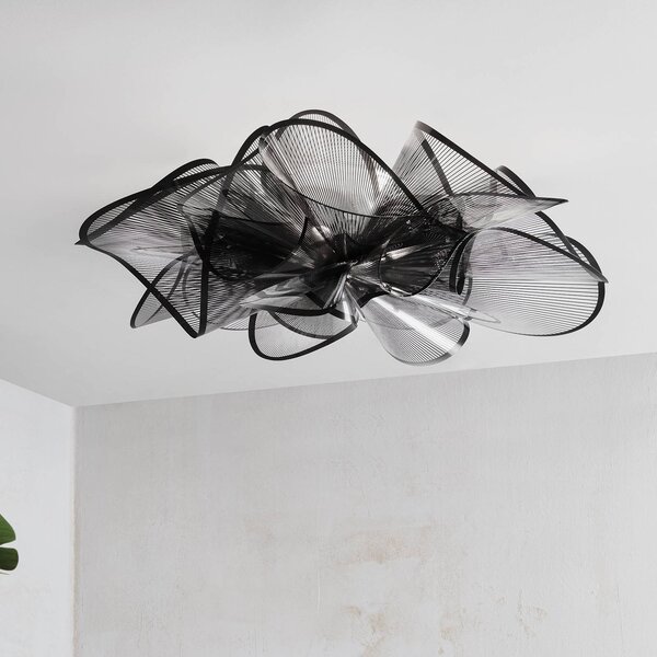 Slamp Étoile Ceiling stropné LED svietidlo, čierna, Čierna, Obývacia izba / jedáleň, Plast, Dizajn, Závesné svietidlo