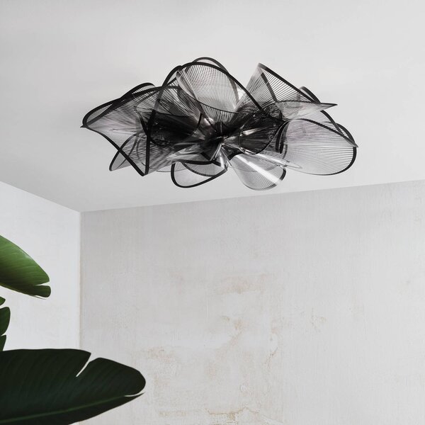 Slamp Étoile Ceiling stropné LED svietidlo, čierna, Čierna, Obývacia izba / jedáleň, Plast, Dizajn, Závesné svietidlo
