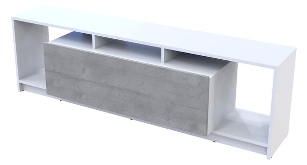 TV stolík Ulfet U1 - biela / betón